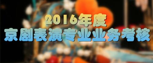 老太太操逼视频国家京剧院2016年度京剧表演专业业务考...